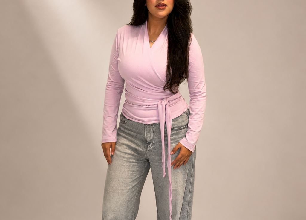 Lavender Wrap Top