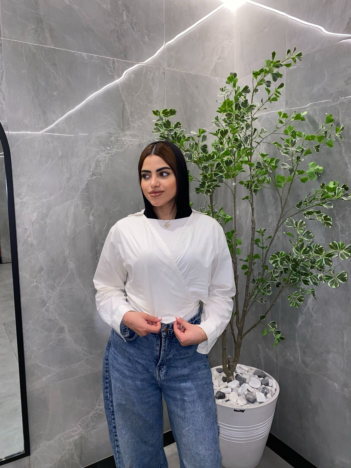 Criss Cross White Shirt