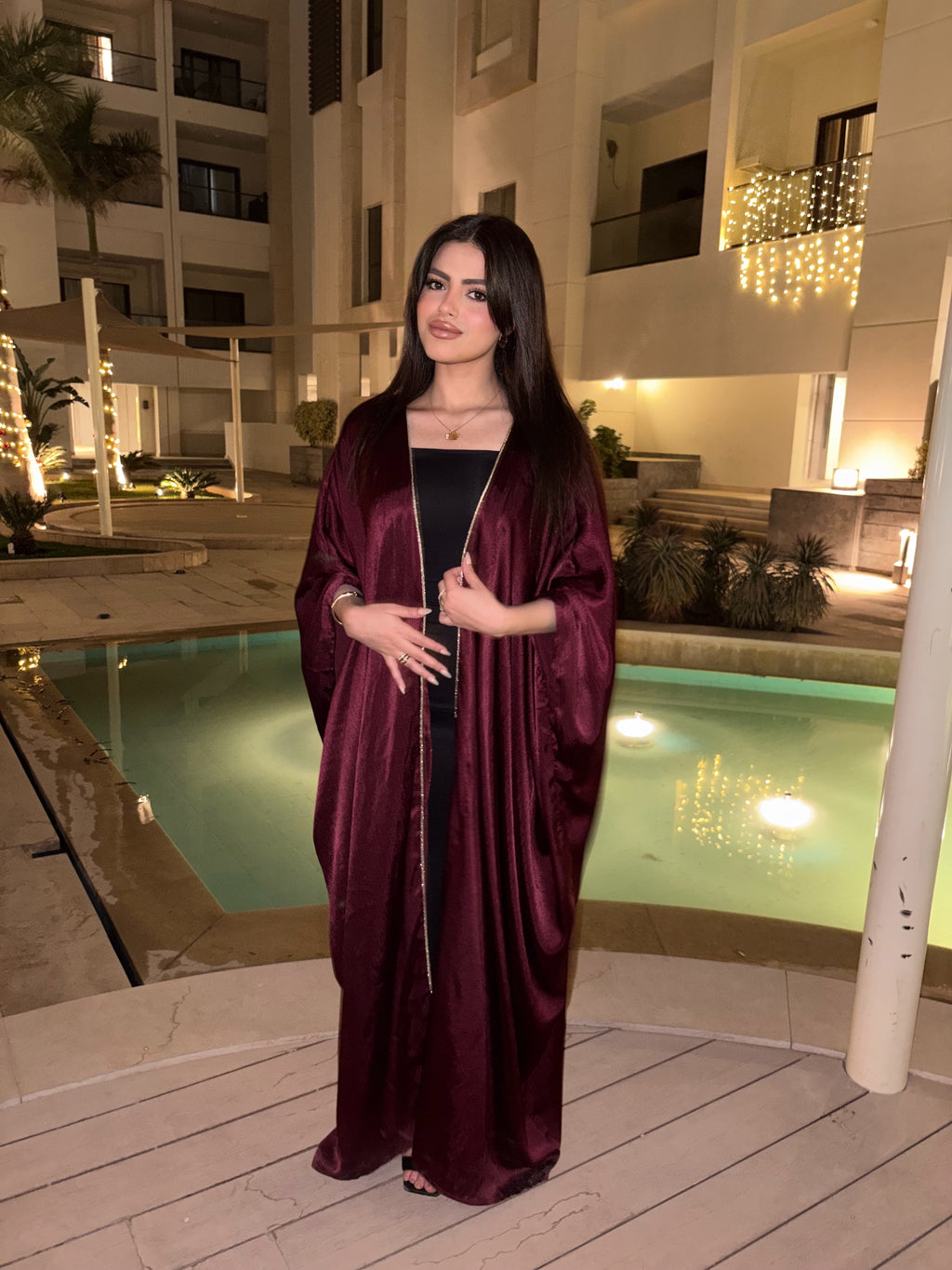 Royal Burgundy Kaftan