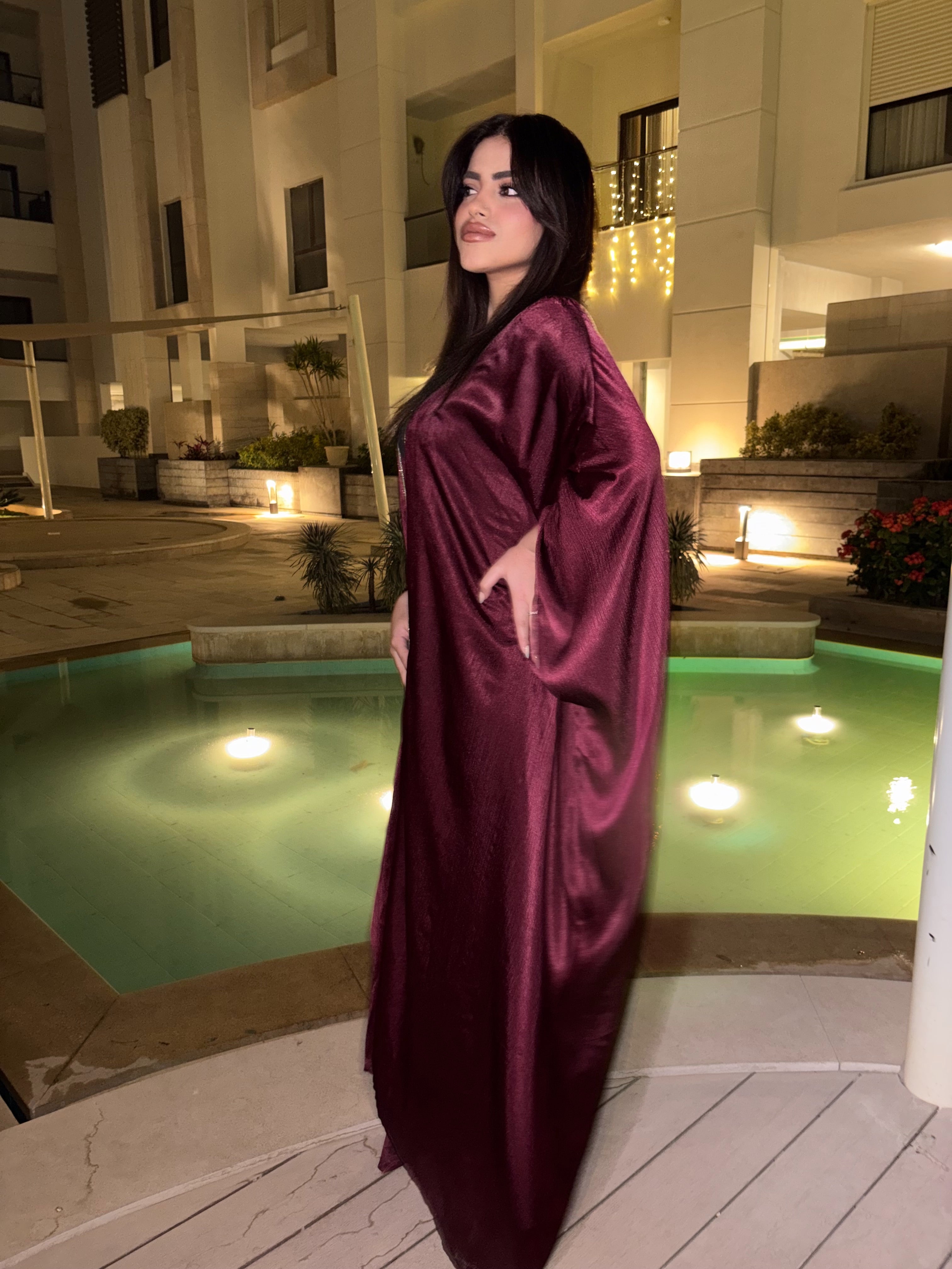 Royal Burgundy Kaftan